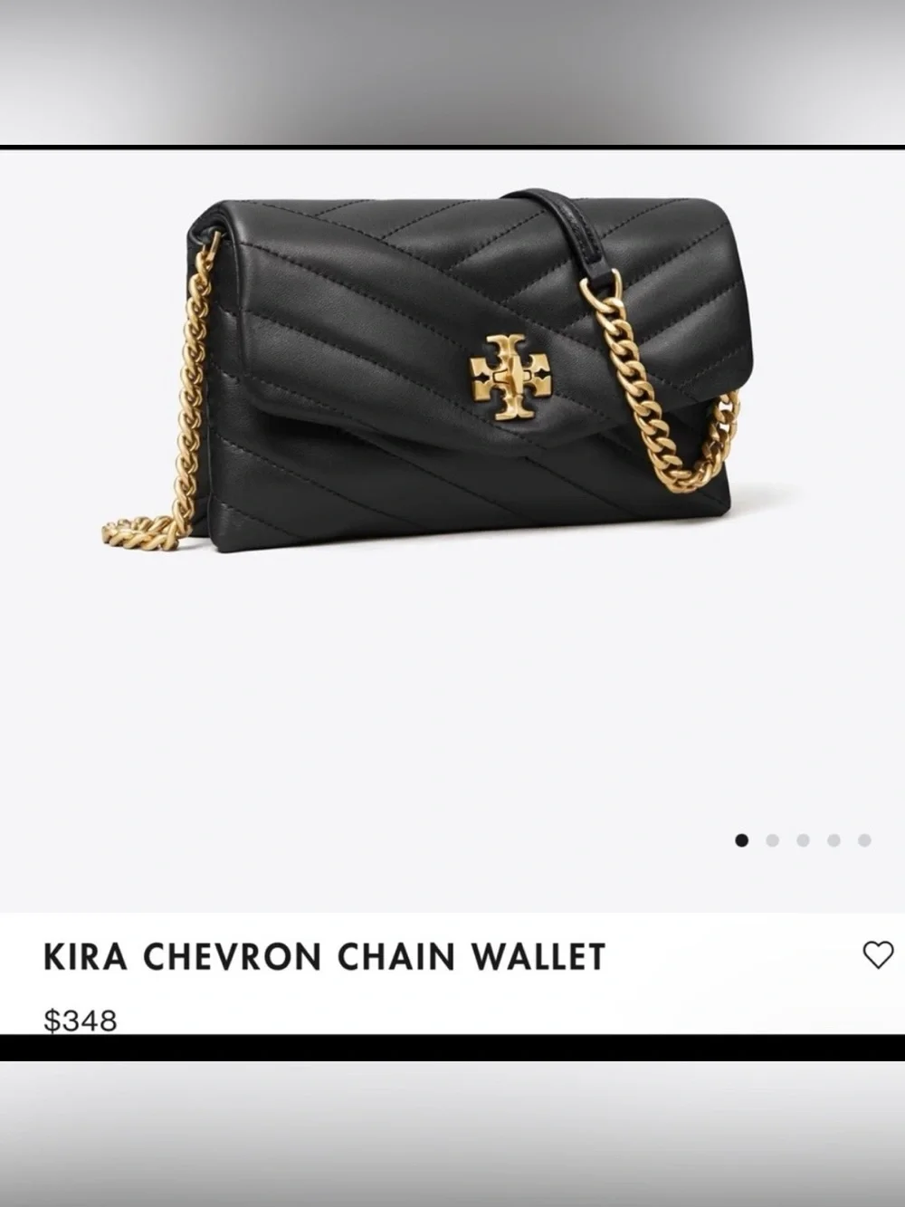 Tory Burch Kira Chevron in Black